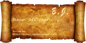 Bucur József névjegykártya