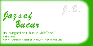 jozsef bucur business card